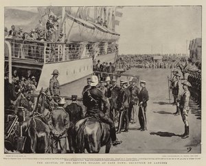 The Arrival of Sir Redvers Buller at Cape Town, Reception on Landing